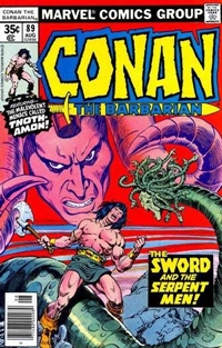 Zawartość: The Sword and the Serpent Okładka: John Buscema, Ernie Chan Scenariusz: Roy Thomas Rysunki: John Buscema, Ernie Chan Wydawca: Marvel Data wydania: Sierpień 1978 Liczba stron: 22 Wydanie polskie: Opis (UWAGA! Zawiera spoilery): The Sword and the Serpent